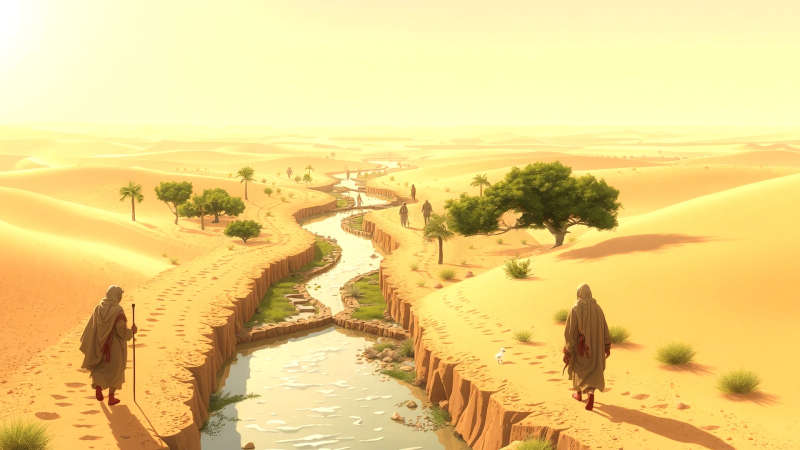 Paz y sustento en un vasto desierto